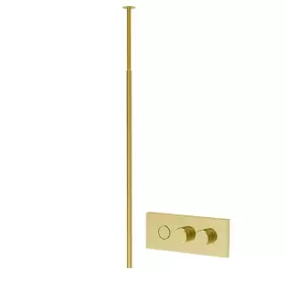 Fima Carlo Frattini Switch ON Cмеситель для раковины, встраиваемый, с потолочным изливом, цвет: золото