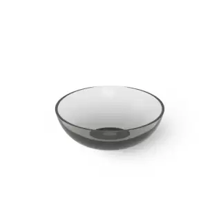 Dea Design Washbasins Раковина 42х42х16см., накладная, без отв., Glasstech, прозрачная смола, цвет: Smoky Black R4