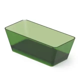 Dea Design Modern Ванна 170х78х58см., отдельностоящая, Glasstech, прозрачная смола, цвет: Emerald R3