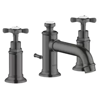 Axor Montreux Смеситель для раковины 30, на 3 отв., с донным клапаном, цвет: шлифованный черный хром