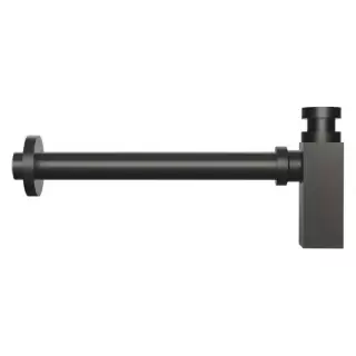 Gessi Eleganza Сифон для раковины квадратный, под донный клапан, цвет: Black Metal Brushed PVD