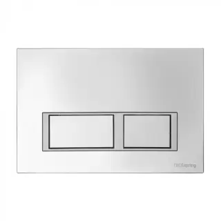 TECE Панель смыва TECESpring с прямоугольными кнопками, цвет: хром глянцевый
