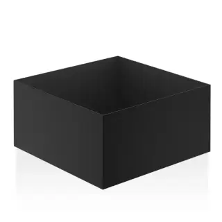 Decor Walther DW 367 Бокс универсальный 17x17x9см, настольный, цвет: черный матовый