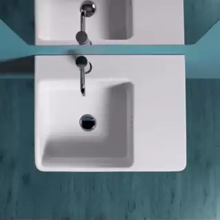 SIMAS Top e lavabi d'arredo Раковина 60х45 см, 1 отв., цвет: белый