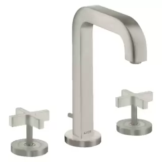 Axor Citterio Смеситель для раковины 170, на 3 отв., с донным клапаном, цвет: сталь