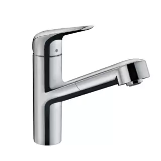 Hansgrohe Focus Смеситель для кухни, однорычажный, , на 1 отв., с выдвижной лейкой, 76см. мax., цвет: хром