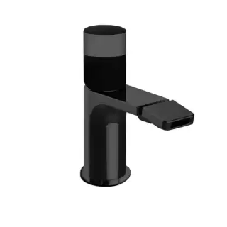 Fantini Nice Смеситель для биде, 1 отв., излив: 13см., без донного клапана, цвет: черный матовый