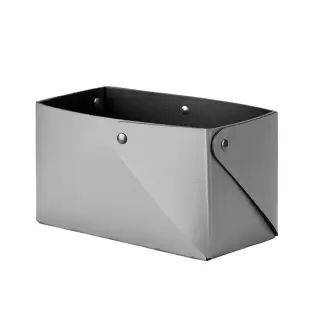 Colombo Adj Коробочка MIU, 7x14H8 см , цвет: серый/черный