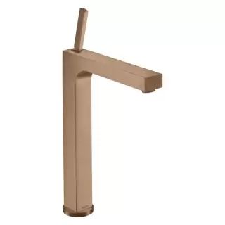 Axor Citterio Смеситель для раковины 280, на 1 отв., с донным клапаном, высокий, цвет: шлифованное красное золото