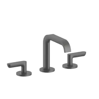 Fantini Icona Deco Смеситель для раковины, 3 отв., без донного клапана, излив: 14.5см, цвет: оружейная сталь