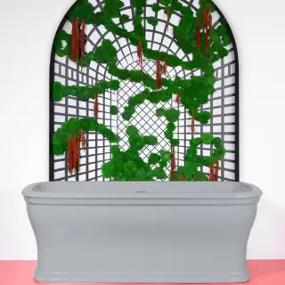 Artceram Civitas Ванна 180х85х65см., отдельностоящая, цвет: серый глянцевый