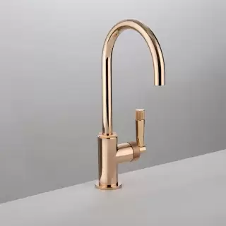 Gattoni MD Смеситель для раковины, 1 отв., ручки PELLA, с донным клапаном, цвет: розовое золото