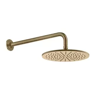 GESSI INCISO Душевая головка настенная, шарнирная на 1/2&rdquo;, &Oslash;30см, цвет Warm Bronze Br. PVD