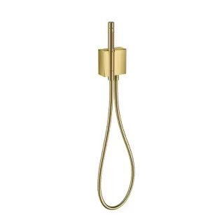 Axor Edge Душевой гарнитур: ручной душ с держателем и шлангом, цвет: золото