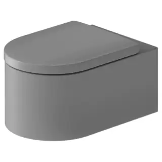 Duravit Millio Унитаз подвесной, 37х57см.,  декор "Smooth", крепление в компл., цвет: светло-серый матовый
