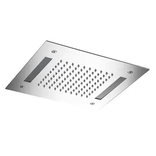 Almar Chromotherapy Встраиваемый верхний душ 30х30см., 1 тип струи, хромотерапия, цвет: Mirror Stainless Steel