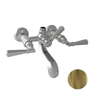 Nicolazzi Teide Смеситель для ванны на 2 отверстия, с переключателем ванна/душ, вывод сверху 3/4" (для душ. стойки), цвет: бронза