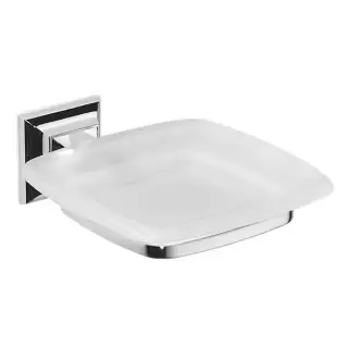 Colombo Portofino Мыльница подвесная, цвет: хром/матовое стекло