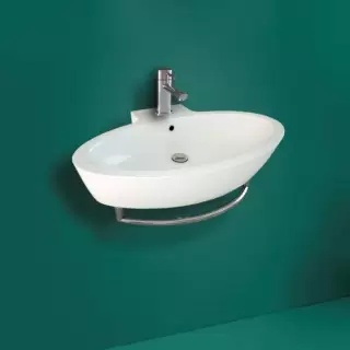 Simas Lft Spazio Раковина 73 см, 1 отв., цвет: белый