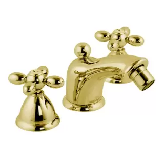 Fima Carlo Frattini Olivia Cмеситель для биде, на 3 отв., с донным клапаном, цвет: золото