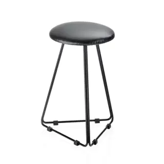 Decor Walther DW 71 Табурет 39.5x39.5x53см, напольный, цвет: черный