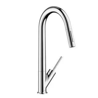 Axor Starck Однорычажный кухонный смеситель, выдвижной спрей, цвет: хром