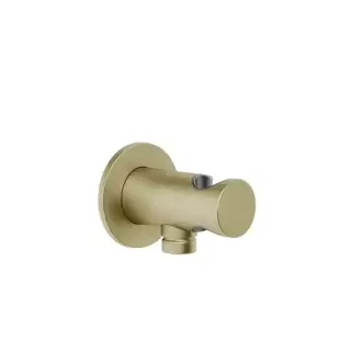 Gessi Ingranaggio Держатель для душевой лейки с выводом воды, цвет: Brushed Brass PVD