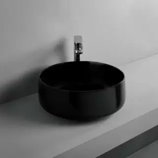 ArtCeram Cognac Раковина 35 см, без отв., без слив-перелива, цвет: черный матовый