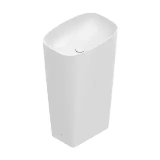 Catalano Green Раковина 55х38см., отдельностоящая, слив в стену, цвет: белый глянцевый