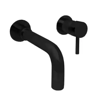 Nicolazzi Olympus Смеситель для раковины, встраиваемый, излив: 19см, цвет: черный матовый