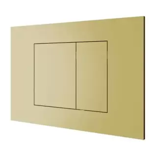 Almar WC Plate Клавиша двойного смыва, для инсталляций TECE и GEBERIT, цвет: Polished PVD Gold