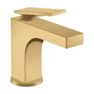 Axor Citterio Смеситель для раковины 90, на 1 отв., с донным клапаном, цвет: шлифованное золото