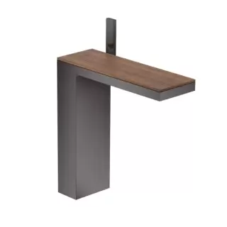 Axor MyEdition Смеситель для раковины, на 1 отв., излив 245мм, с донным клапаном (без панели), цвет: полированный черный