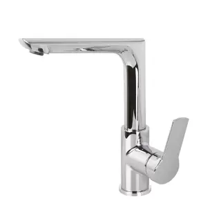 Carlo Frattini Serie 4 Смеситель для раковины, с вращающимся изливом, цвет: хром