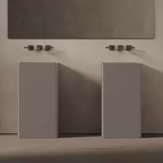 DEA DESIGN Pedestal Basin Раковина напольная 45х45хh90см, цвет grey brown