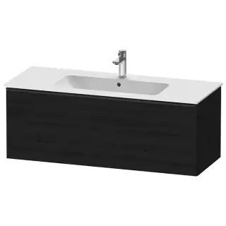 Duravit D-Neo Тумбочка подвесная 121х44x46.2см., раковина, 1 ящик, цвет: Black Oak