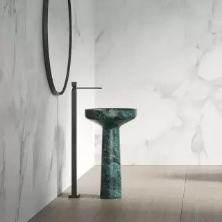 Dea Design Marble Venezia Раковина 50х50х85см., напольная, без отв., мрамор, цвет: Stone Green
