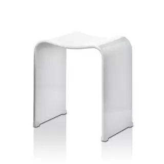 Decor Walther DW 80 Табурет 40x30x46см, акрил, напольный, цвет: белый