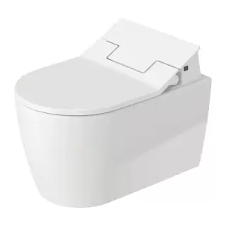 Duravit ME by Starck SensoWash Унитаз подвесной 57x37см, Rimless, HygieneGlaze, с крышкой биде, цвет: белый