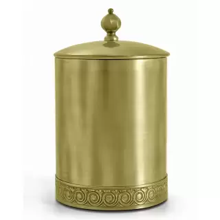 3SC Bally Ведро &Oslash;22х30см., с крышкой, ручка Zar, цвет: Matt Satin Brass