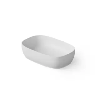 Dea Design Washbasins Раковина 55х36х14см., накладная, без отв., Solid Surface, цвет: White №18