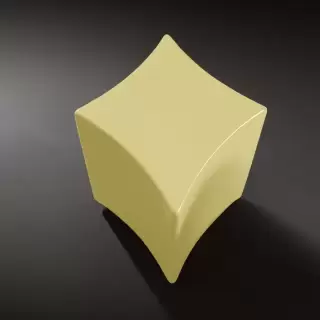 Kerasan Artwork Столик декоративный на стальной основе "QUADRI", 55х45х41 см, напольный, цвет: золото