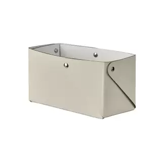 Colombo Adj Коробочка MIU, 7x14H8 см , цвет: панна котта/белый