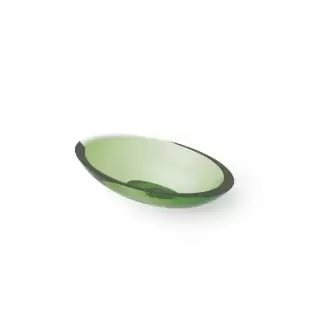 Dea Design Washbasins Раковина 60х35х10.5см., накладная, без отв., Glasstech, прозрачная смола, цвет: Emerald R3