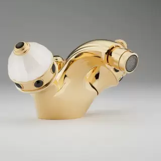 THG Cheverny Onyx noir Смеситель для биде, 1 отв., цвет: золото/оникс