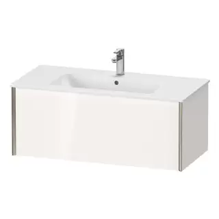 Duravit XViu Тумба подвесная 101x48x40см, с раковиной, 1 ящик, цвет: белый глянцевый/champagne matt