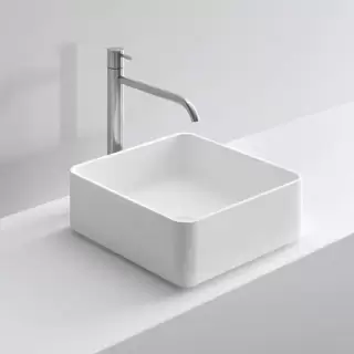 NOORTH milldue edition Раковина 37х37х13 см, без отв., накладная, цвет: белый