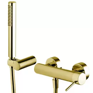 Fima Carlo Frattini Spillo Up Смеситель для душа, настенный, с ручным душем, цвет: золото