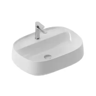 Artceram Whisky 60 Раковина накладная 60х45см., с 1 отв., покрытие saniglaze, цвет: белый