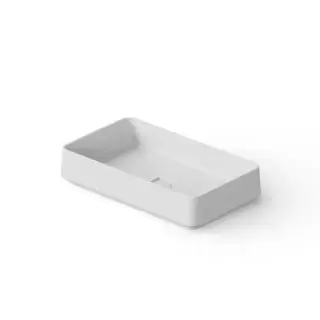 Dea Design Washbasins Раковина 58х34х12см., накладная, без отв., Solid Surface, цвет: White №18